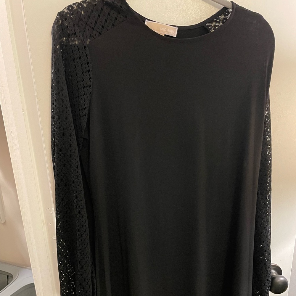 Michael Kors Long Sleeve Black Dress